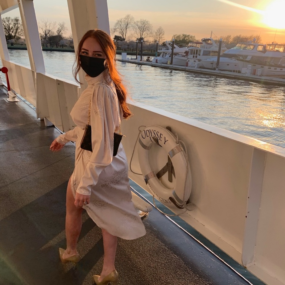 Elegant Off-White Long-Sleeve Dress